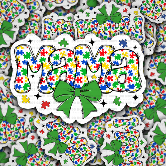 DC 1403 - Autism Mama die cut sticker