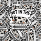 DC 1535 - Not in the moooood Die Cut Sticker
