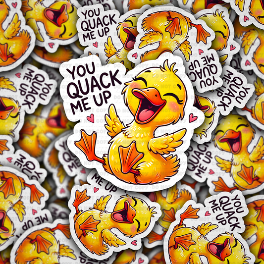 DC 1546 - You quack me up Die Cut Sticker