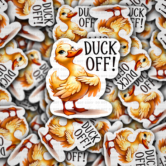 DC 1557 - Duck off Die Cut Sticker