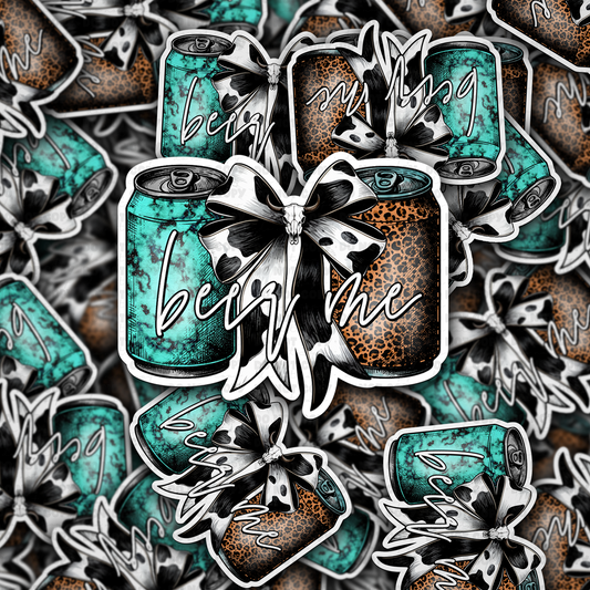 DC 1571 - Beer me Die Cut Sticker