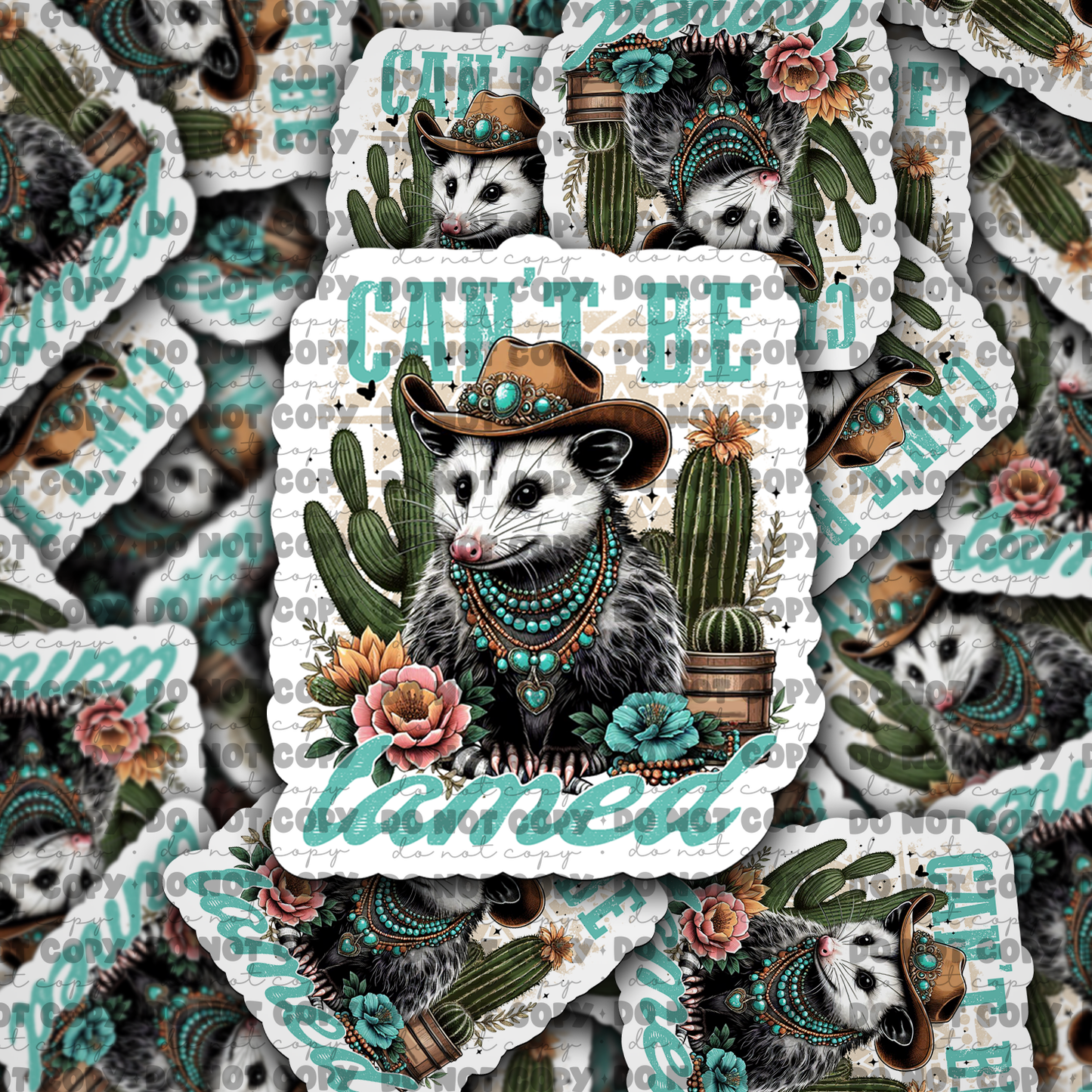 DC686 cant be tamed  Die cut sticker 3-5 Business Day TAT