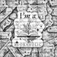 DC696 Im a Bookaholic Die cut sticker 3-5 Business Day TAT