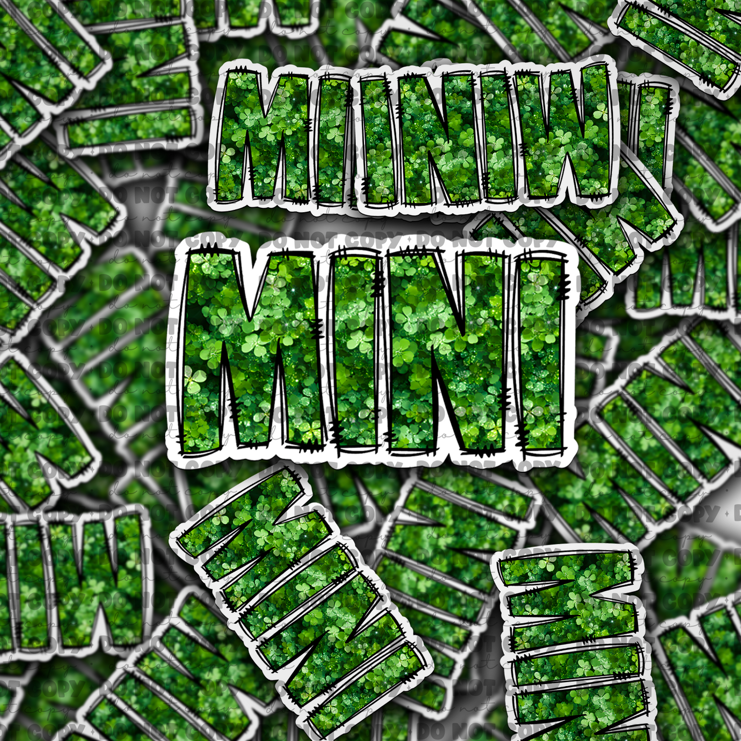 DC700 Mini St Patricks day Die cut sticker 3-5 Business Day TAT