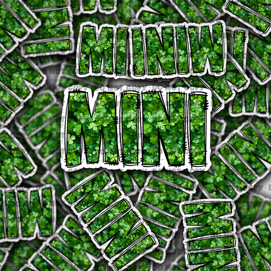 DC700 Mini St Patricks day Die cut sticker 3-5 Business Day TAT