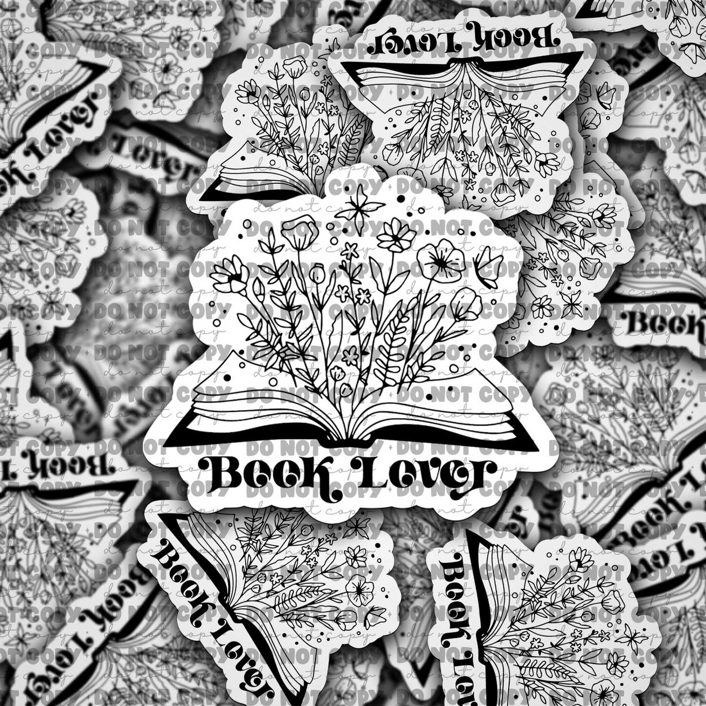 DC710 Book Lover Die cut sticker 3-5 Business Day TAT