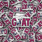 DC717 Whatever floats your goat Die cut sticker 3-5 Business Day TAT