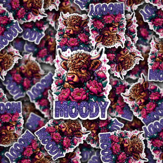 DC722 moody Die cut sticker 3-5 Business Day TAT