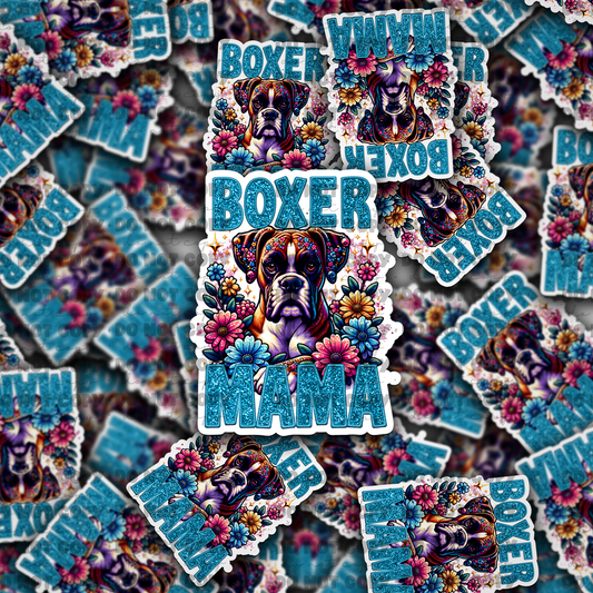 DC723 boxer mama Die cut sticker 3-5 Business Day TAT