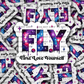 DC729 Fly first love yourself Die cut sticker 3-5 Business Day TAT