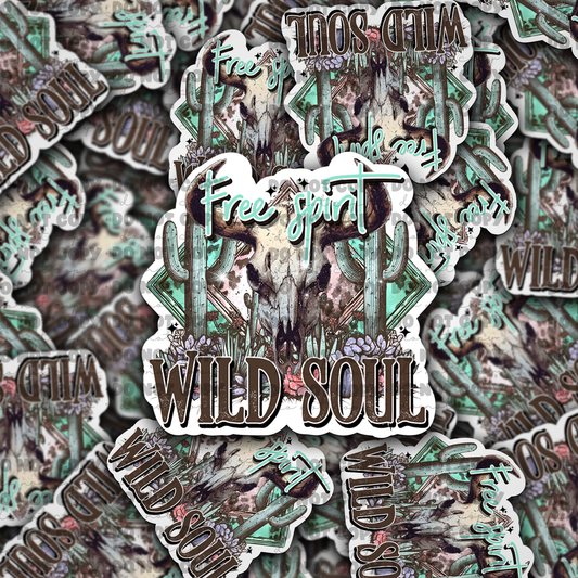 DC731 free spirit wild soul Die cut sticker 3-5 Business Day TAT
