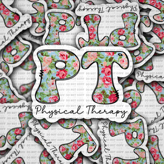 DC751 Physical therapy Die cut sticker 3-5 Business Day TAT