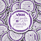 DC752 Where god guides Die cut sticker 3-5 Business Day TAT