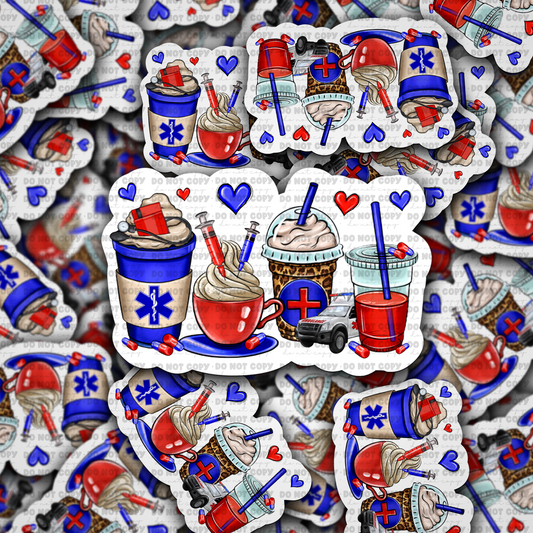 DC754 Emt cups Die cut sticker 3-5 Business Day TAT