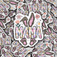 DC 782 Mama bunny Die cut sticker 3-5 Business Day TAT