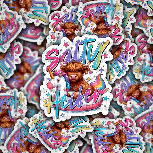 DC 783 salty heifer  Die cut sticker 3-5 Business Day TAT