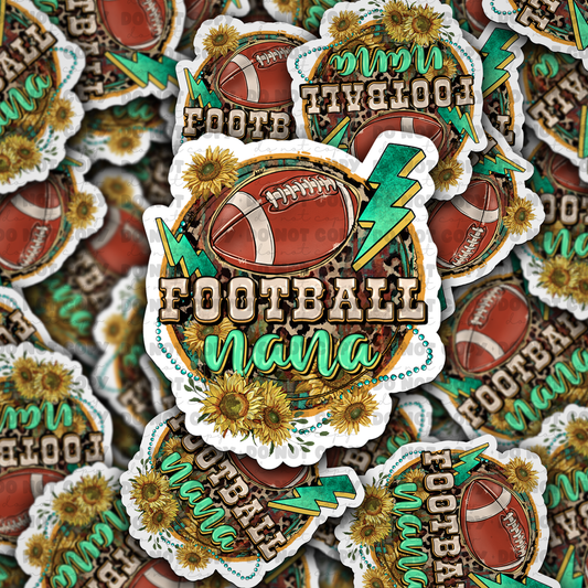 DC 785 football nana  Die cut sticker 3-5 Business Day TAT