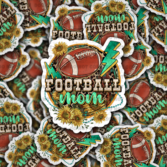 DC 787 football mom Die cut sticker 3-5 Business Day TAT