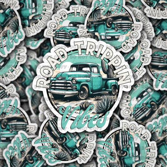 DC 826 Road trippin Die cut sticker 3-5 Business Day TAT