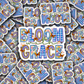 DC 839  Bloom with grace  Die cut sticker 3-5 Business Day TAT