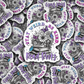 DC 841 Stay weird be kind read books Die cut sticker 3-5 Business Day TAT