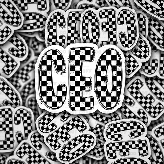 DC 842 ceo Die cut sticker 3-5 Business Day TAT