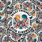 DC 860 Treat yourself with kindness Die cut sticker 3-5 Business Day TAT