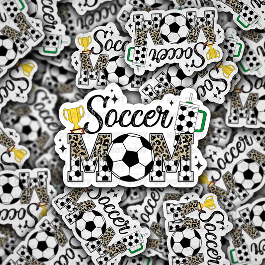 DC 876 Soccer Mom Die cut sticker 3-5 Business Day TAT