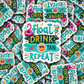 DC 903 Float drink tan repeat Die cut sticker 3-5 Business Day TAT