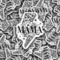 DC 904 Mama lightening leopard Die cut sticker 3-5 Business Day TAT