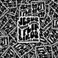 DC 950 Jesus flipped tables Die cut sticker 3-5 Business Day TAT