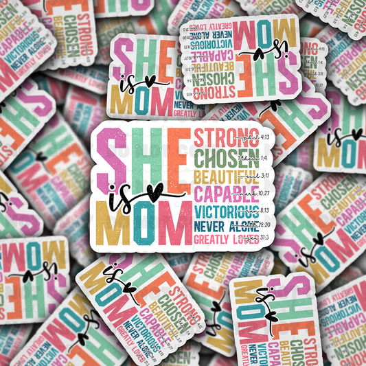 DC 955 She is momDie cut sticker 3-5 Business Day TAT