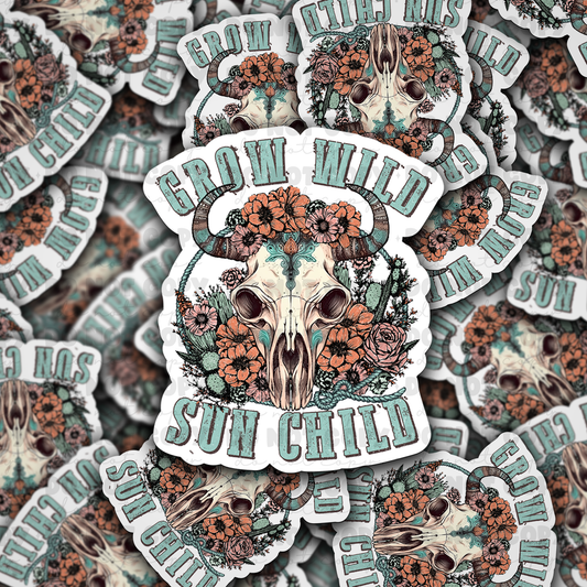 DC 976 Grow wild Die cut sticker 3-5 Business Day TAT (Copy)
