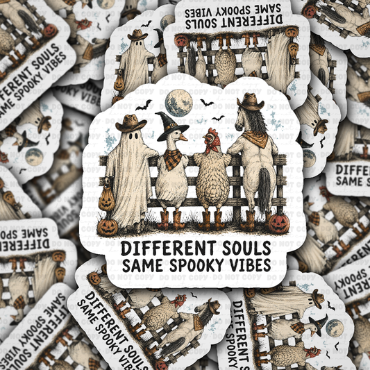 DS 3271 - Different souls same spooky vibes Die Cut sticker
