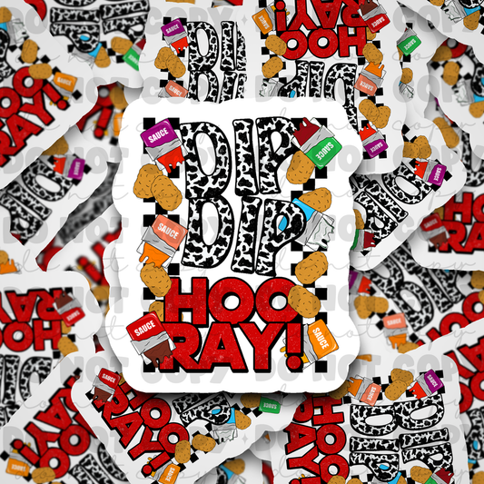 Dip Dip Hooray Die cut sticker 3-5 Business Day TAT