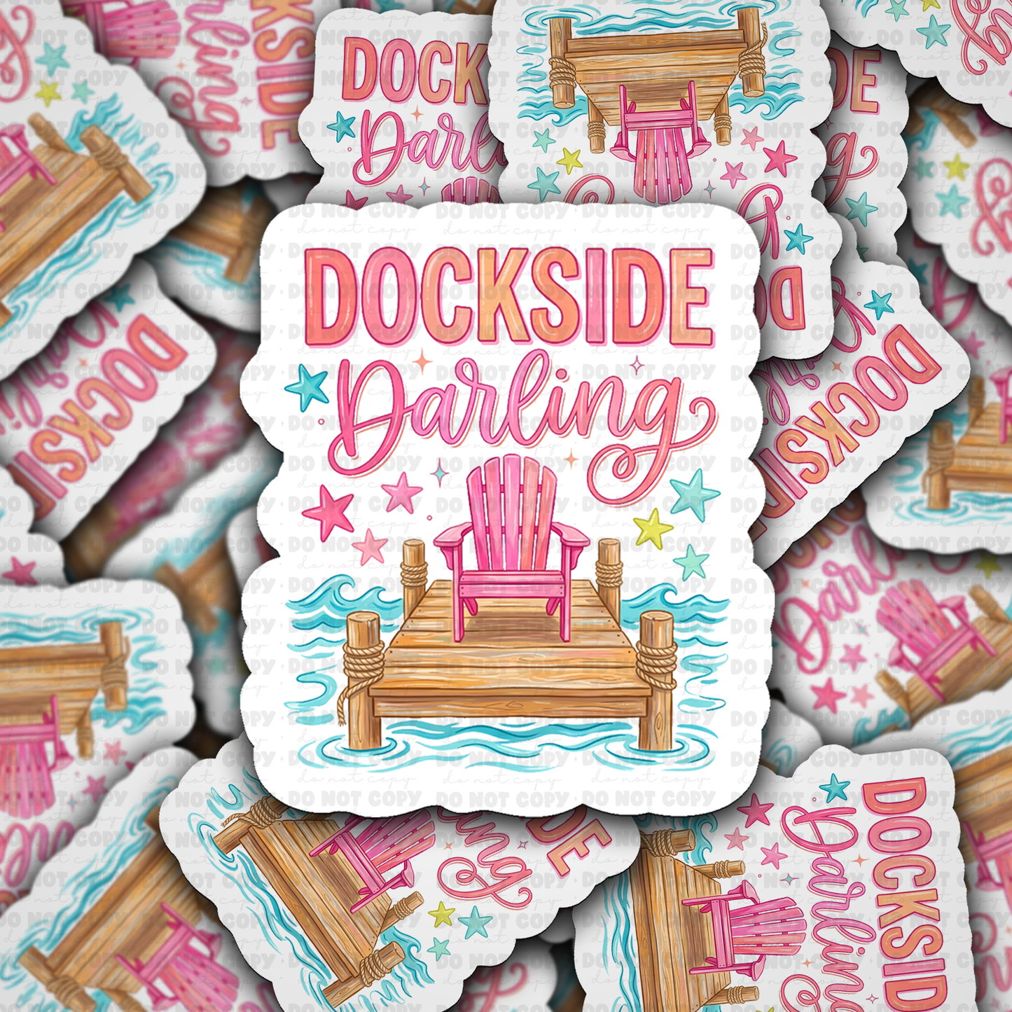 DS 3146 - Dockside Darling Die Cut sticker