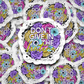 Don't give in to the haters Die cut sticker 3-5 Business Day TA