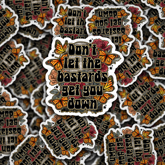 DC 1953 - Don't let the bastards get you down Die Cut Sticker