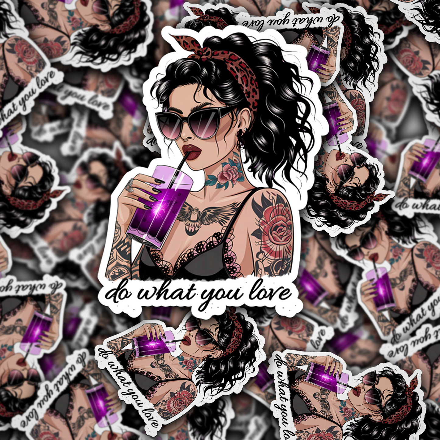 DC 1584 - Do what you love Die Cut Sticker