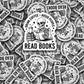 DC 1901 - Drink coffee avoid people read books Die Cut Sticker