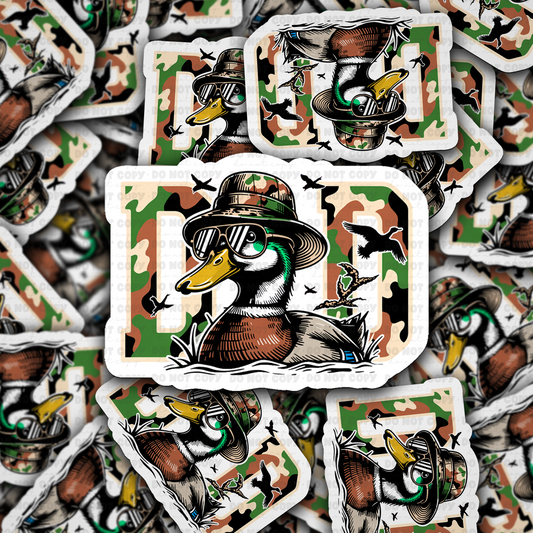 DS 3027 - Duck Dad Die Cut sticker