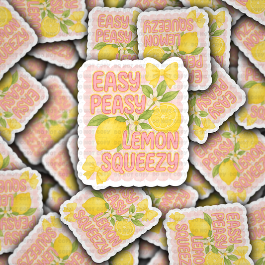 DC 1783 - Easy peasy lemon squeezy Die Cut Sticker