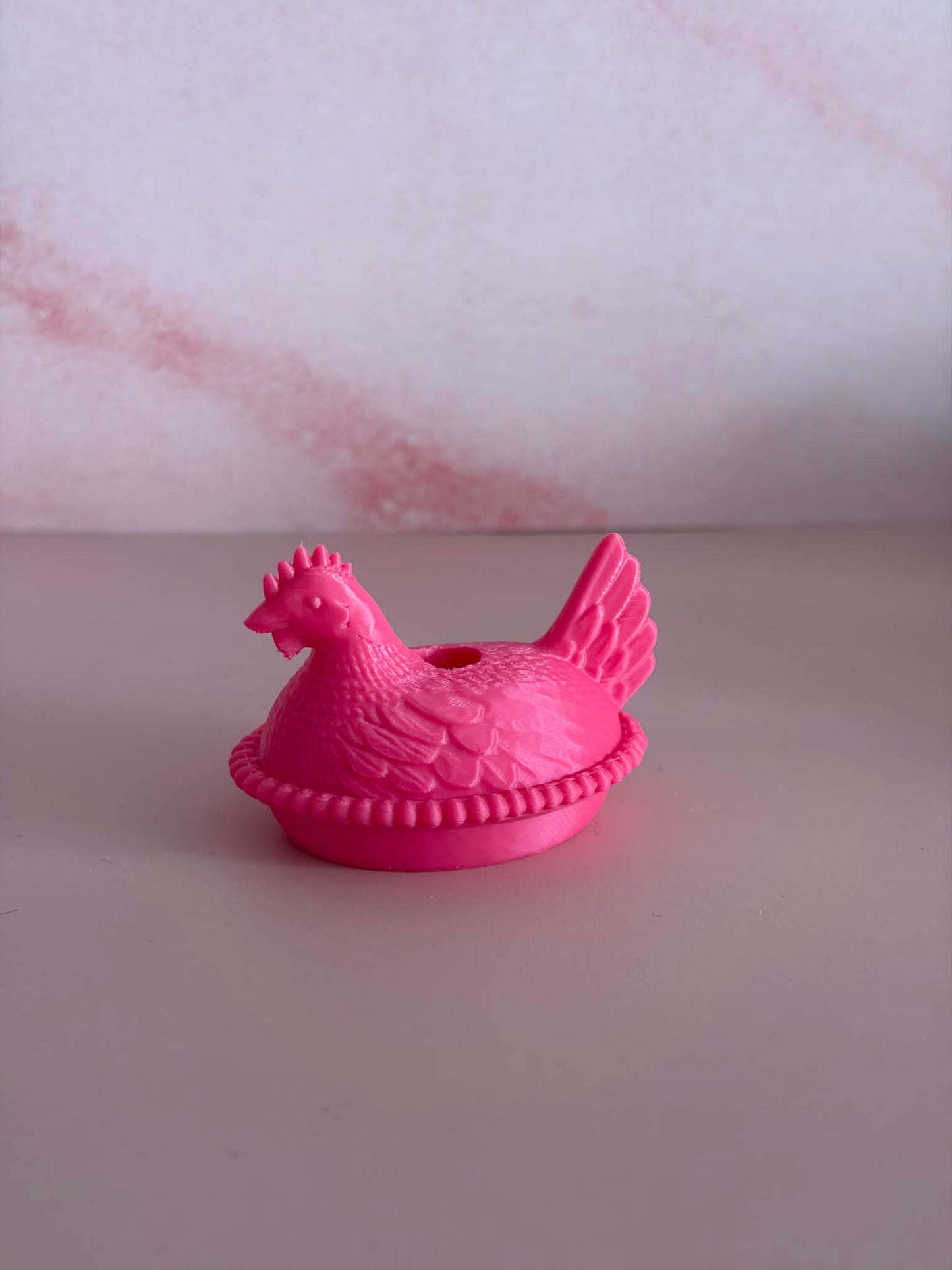 Hen on a nest straw topper