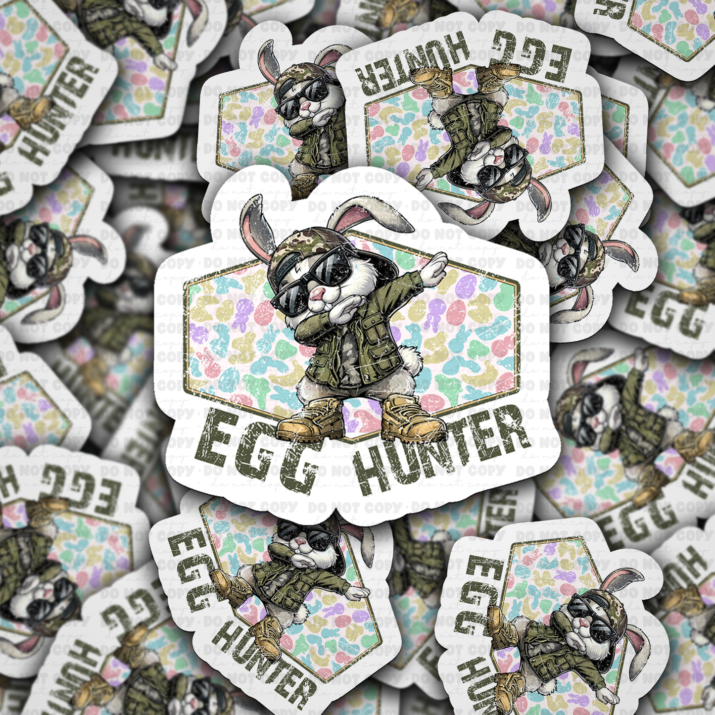 DS 2713 - Egg hunter Die Cut sticker