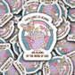 DS - 2498 Faith comes by hearing and hearing the word of God Die Cut Sticker