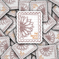 DC 2029 - Fall harvest bloom stamp Die Cut Sticker