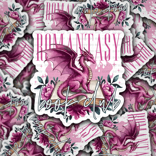 DC 1444 - Romantasy book club die cut sticker