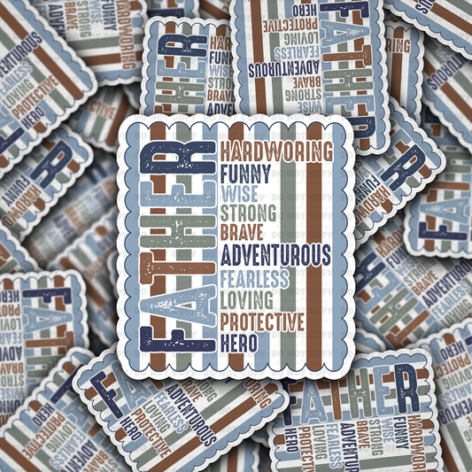 DS 3028 - Father Die Cut sticker
