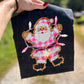 6576 - Faux burlap Santa with lights *DTF Transfer