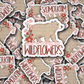 DC 1868 - Find me among the wildflowers Die Cut Sticker